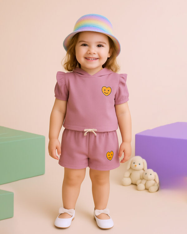 Girls pink top & bottom set