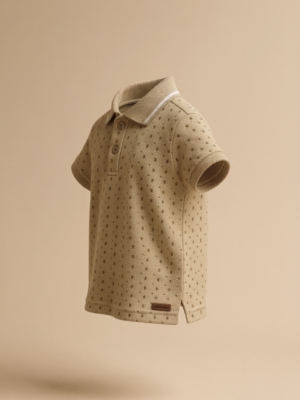 Brown Polo t-shirt - Image 2