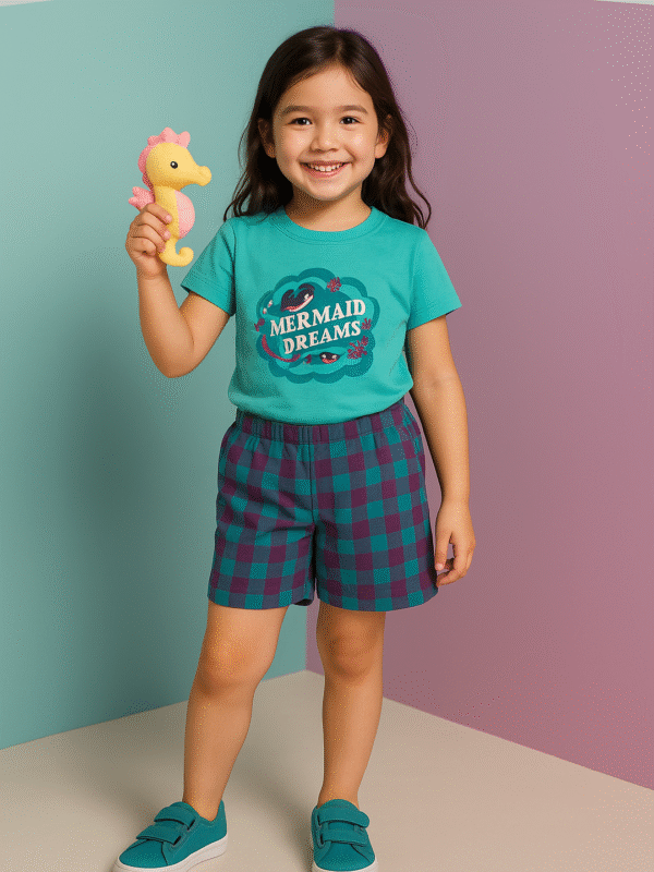Blue "Mermaid Dreams" girls set