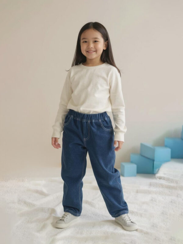 Navy blue girls denims