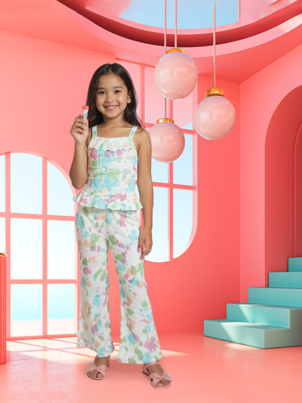 Colorful full sleeve girls set