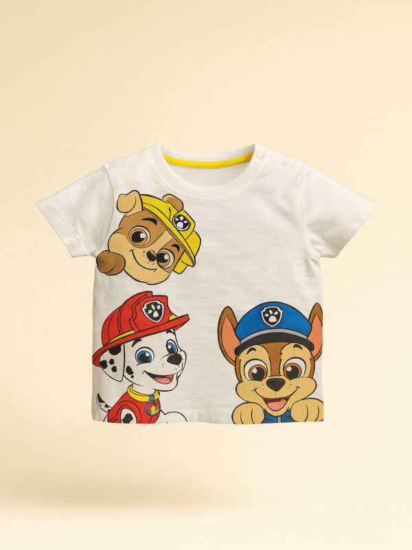 Paw patrol boys white tee