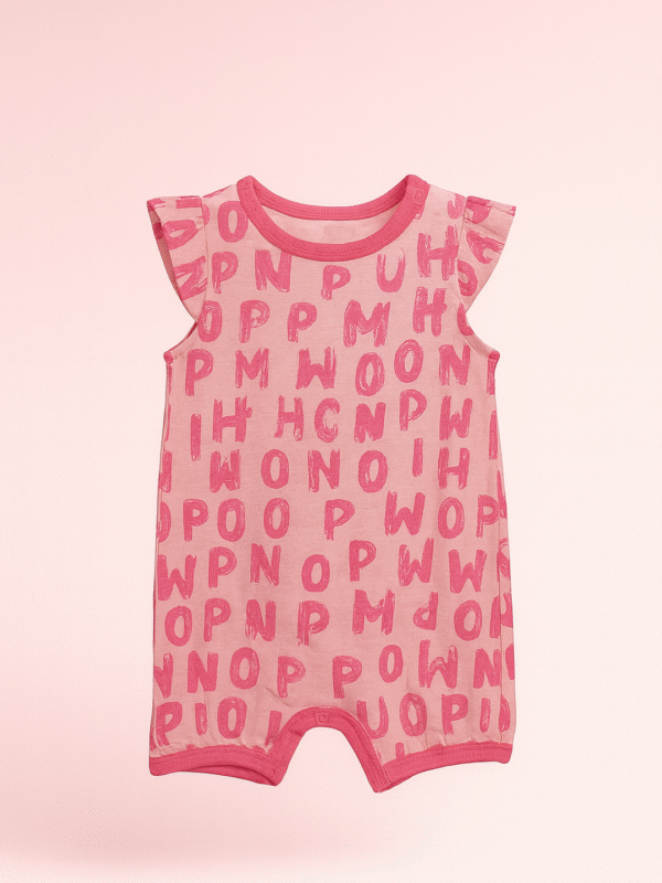 Pink alphabet girls dress