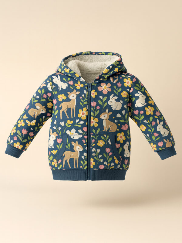 Girls floral hoodie