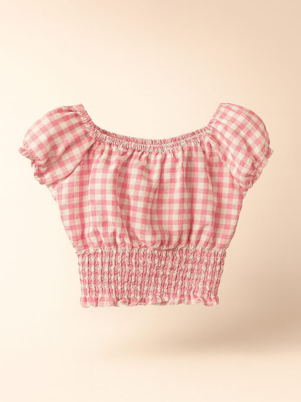 Girls pink crop top - Image 2