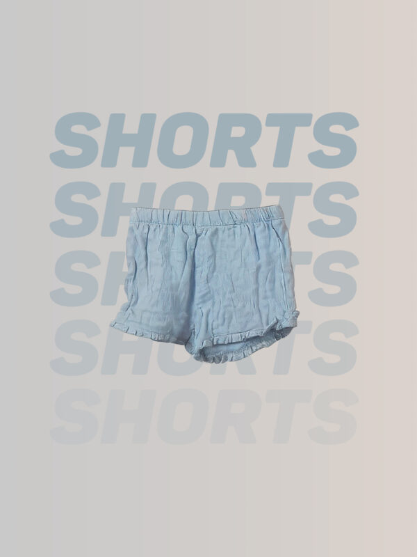 Sky blue girls shorts