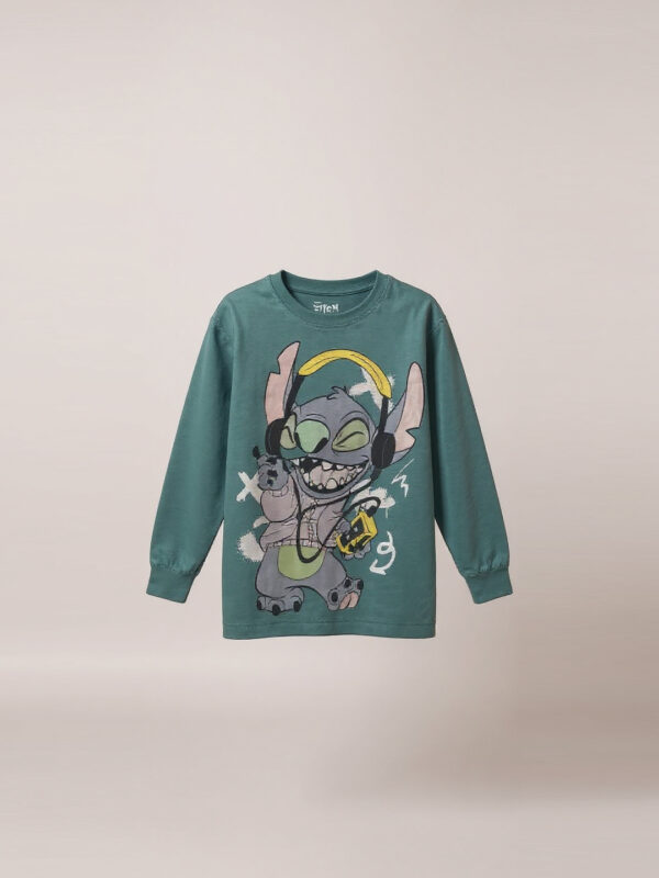 Teal boys STITCH sweatshirt - Image 4