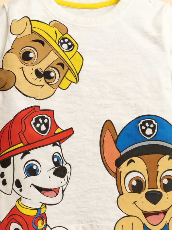 Paw patrol boys white tee - Image 3