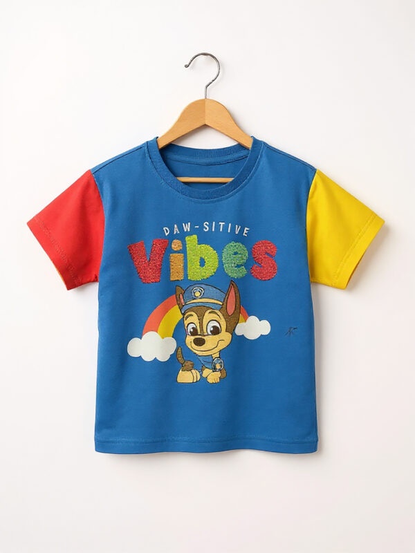 paw-sitive VIBES multi color tshirt - Image 3