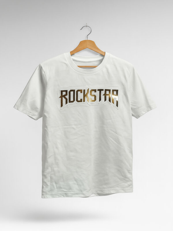 White rockstar boys half sleeve tee - Image 2