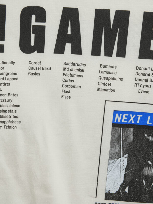 White half sleeve boys "GAMER" tshirt - Image 4