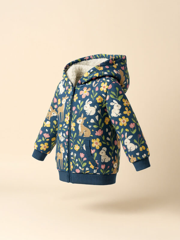 Girls floral hoodie - Image 2