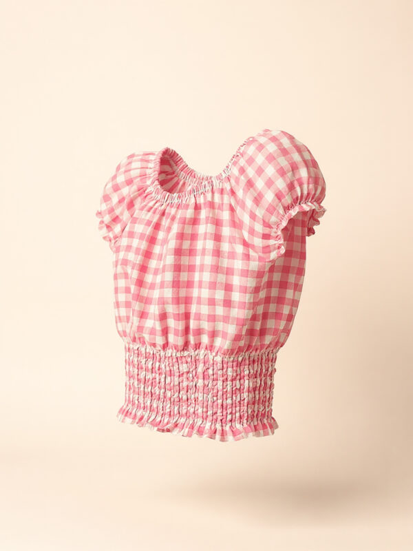 Girls pink crop top - Image 3