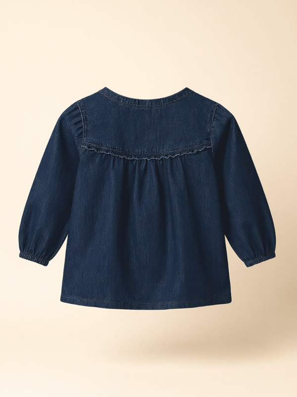 Blue full-sleeve girls top - Image 4