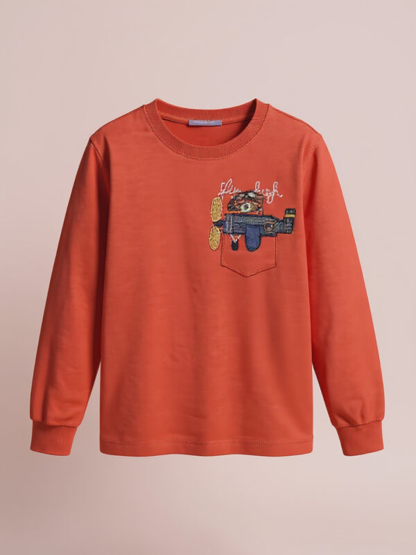 "Fly High" full sleeve boys sweatshirt