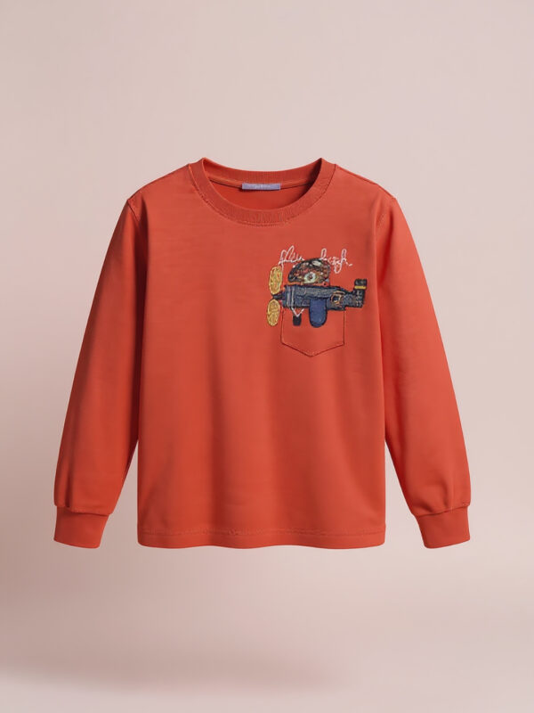 "Fly High" full sleeve boys sweatshirt - Image 4