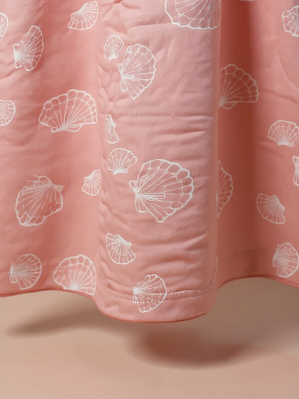 Pink threaded girls sleeveless frock - Image 4