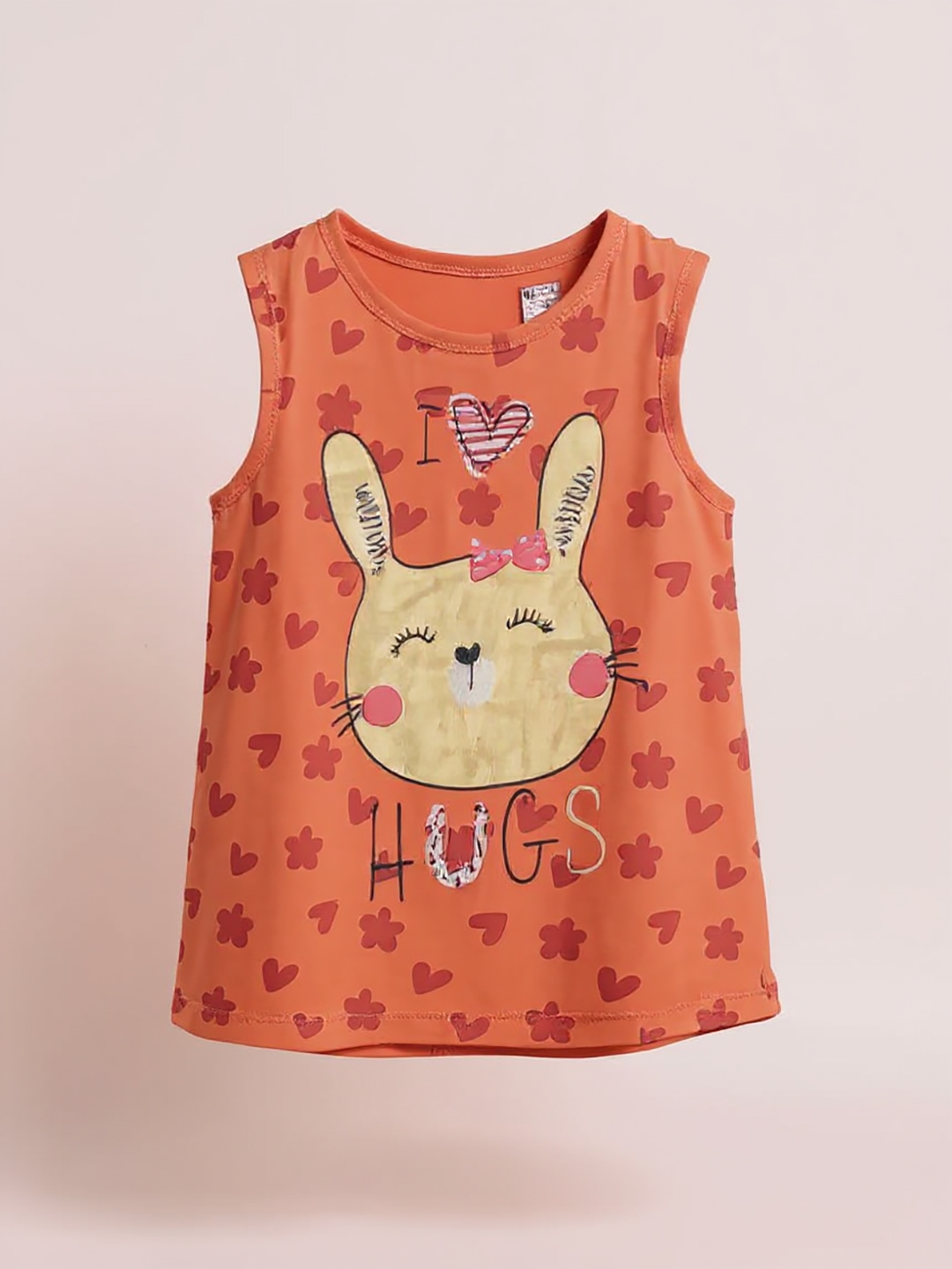 Peach sleeveless girls top - Image 2