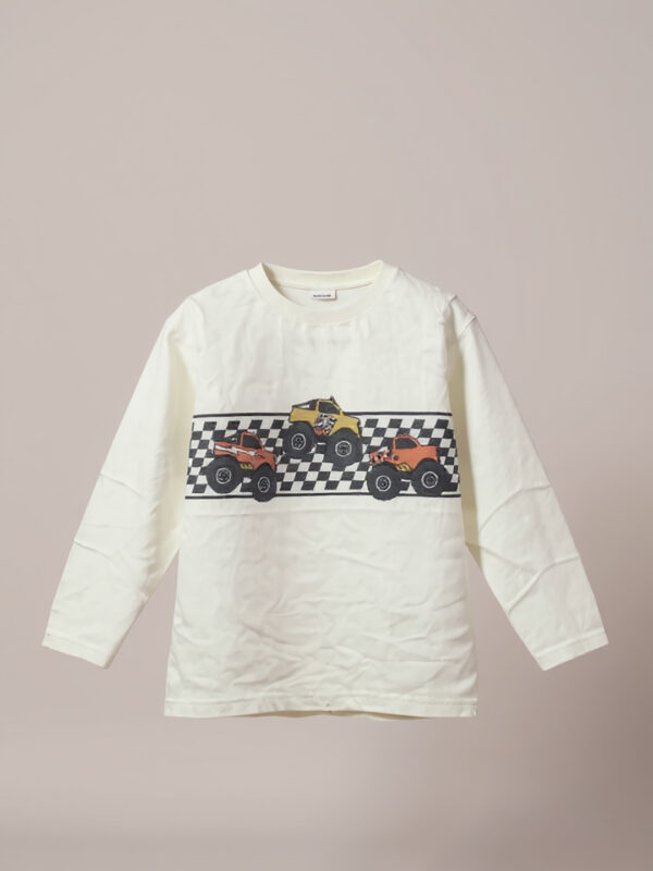 White full sleeve boys sweatshirt