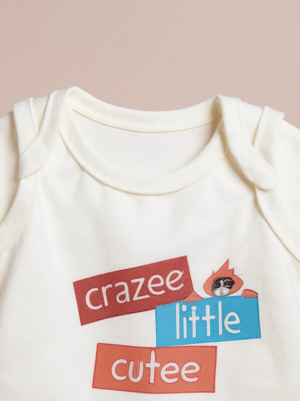 Crazy little no sleeve baby romper - Image 4