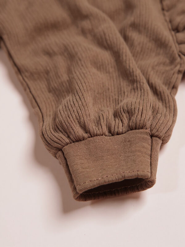 Baby brown full sleeve rompers - Image 3