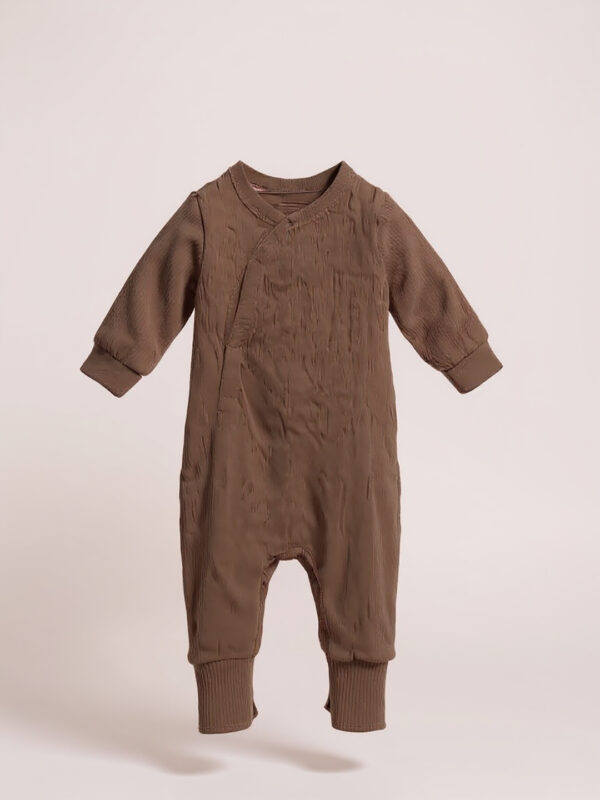 Baby brown full sleeve rompers