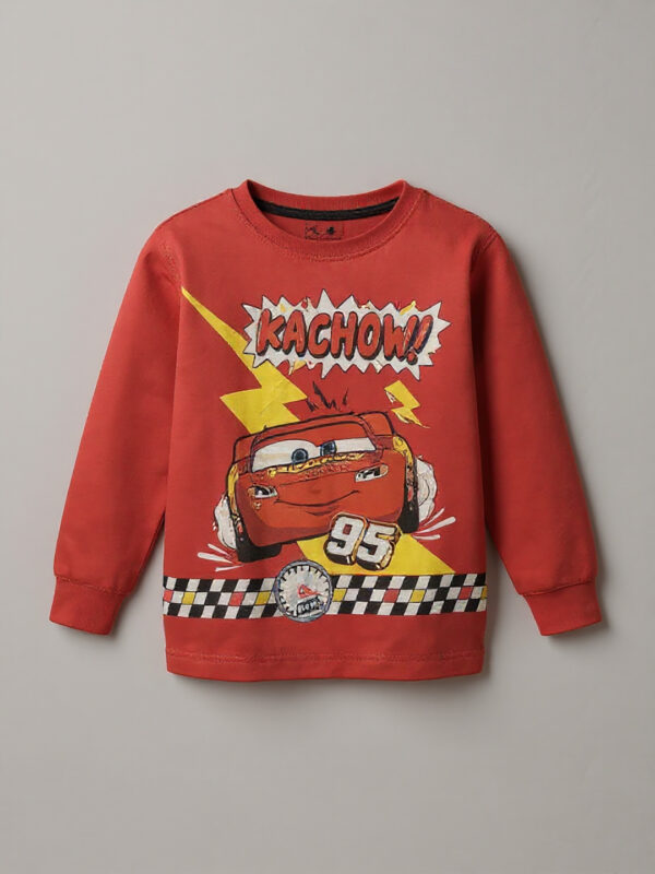 Red full sleeve boys sweatshirt - Image 2