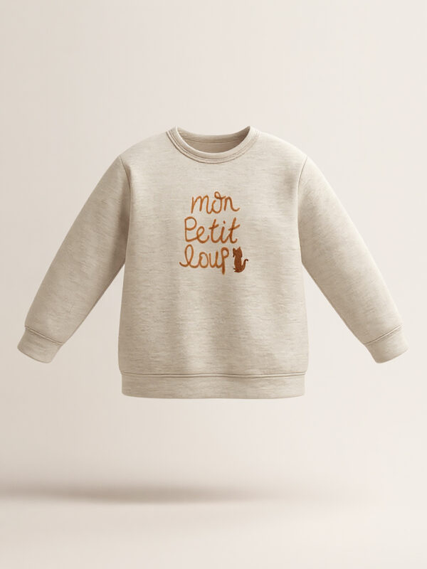 White full sleeve kids sweatshirt