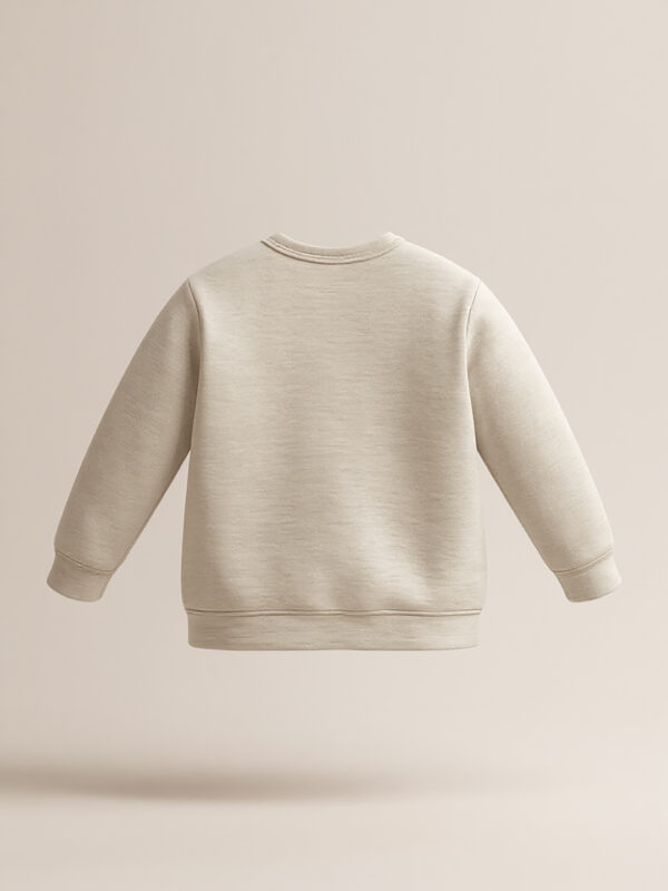White full sleeve kids sweatshirt - Image 4